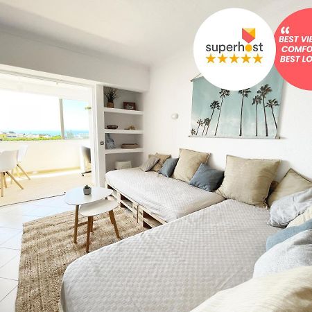 Panoramic Seaview - 2 Bedroom, Main Ave, 15 Min Walk Beach, Workspace Albufeira Exterior foto