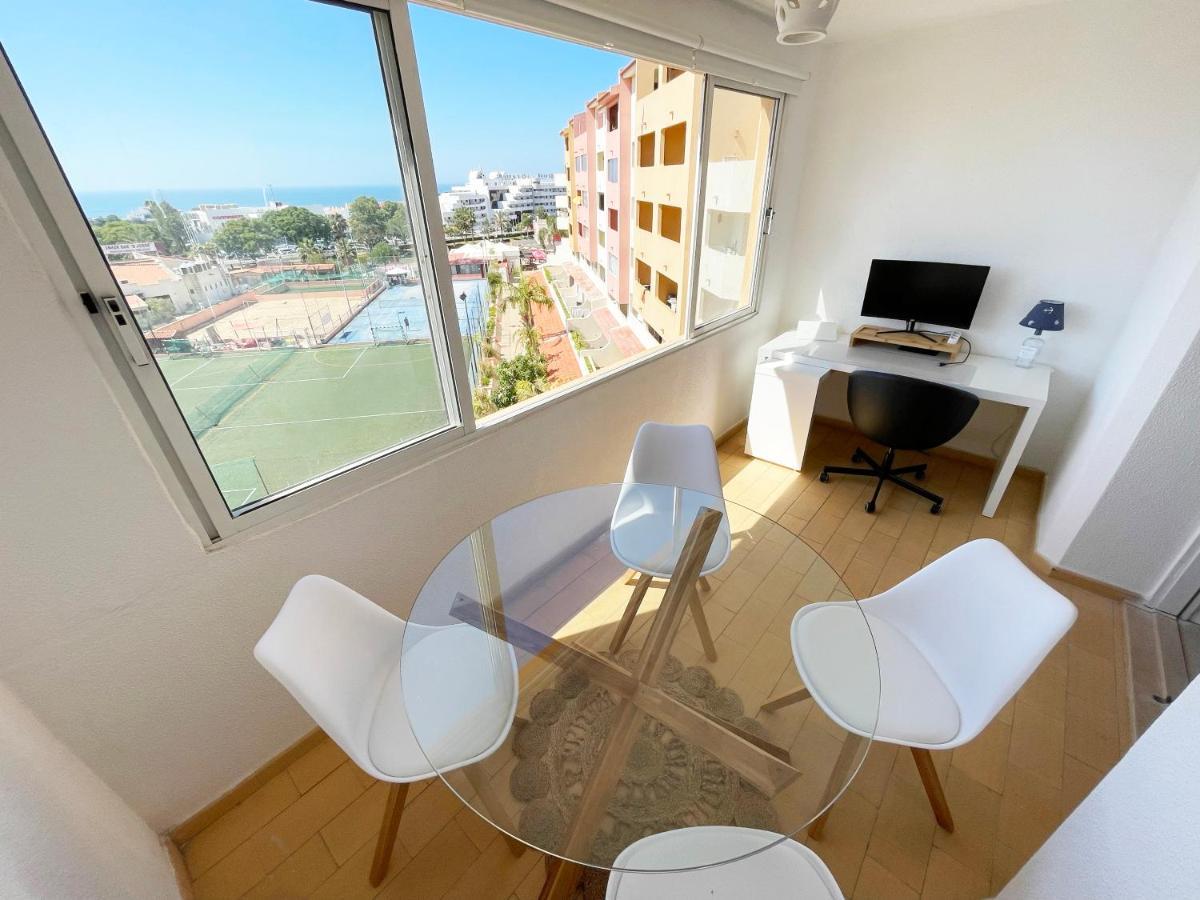 Panoramic Seaview - 2 Bedroom, Main Ave, 15 Min Walk Beach, Workspace Albufeira Exterior foto
