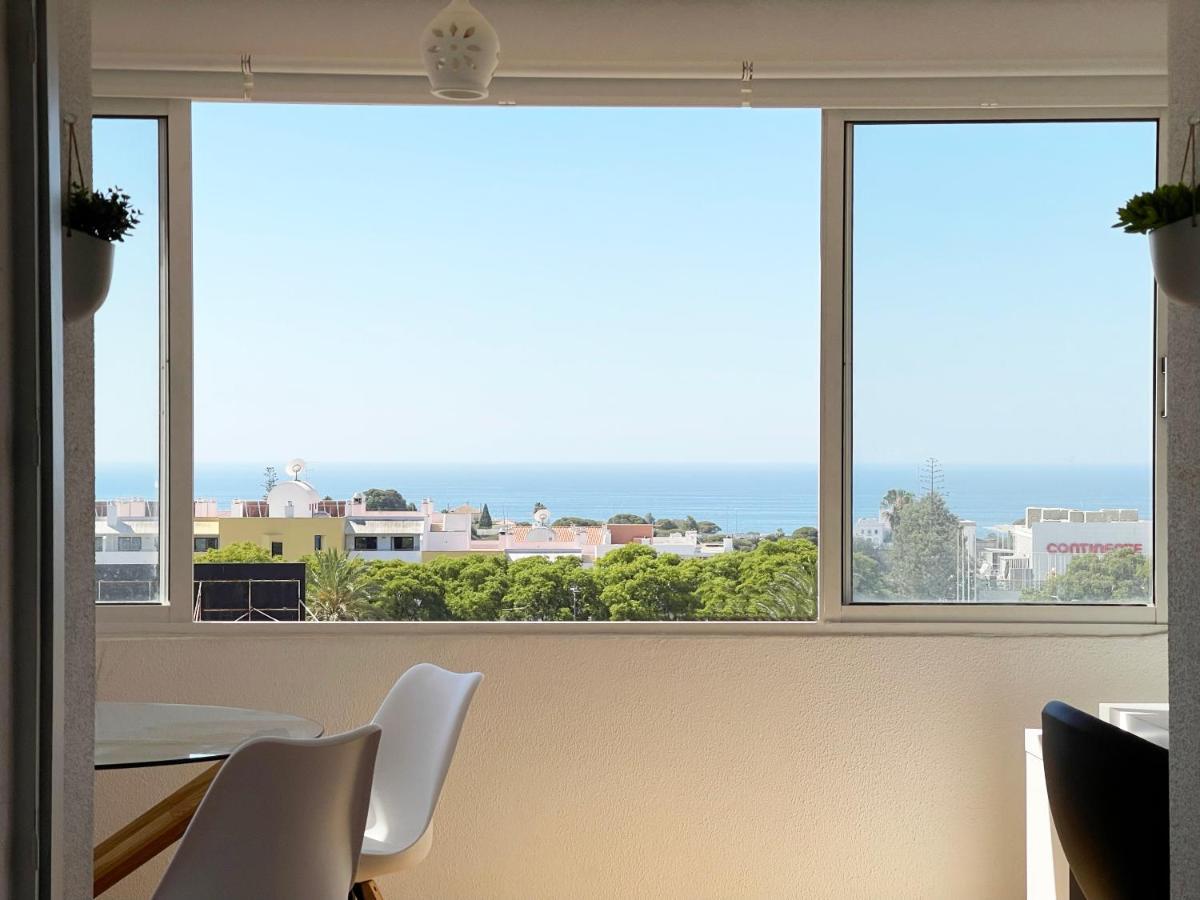 Panoramic Seaview - 2 Bedroom, Main Ave, 15 Min Walk Beach, Workspace Albufeira Exterior foto